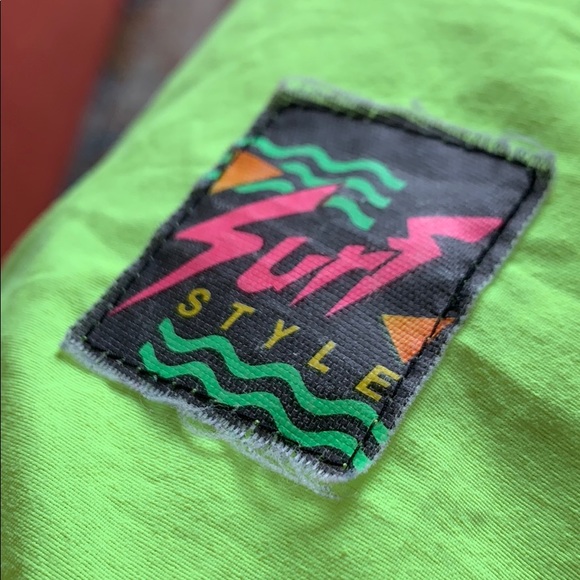 🏄 Vintage 🌊 Surf Style 90’s Neon Windbreaker 🌊 - Picture 3 of 6